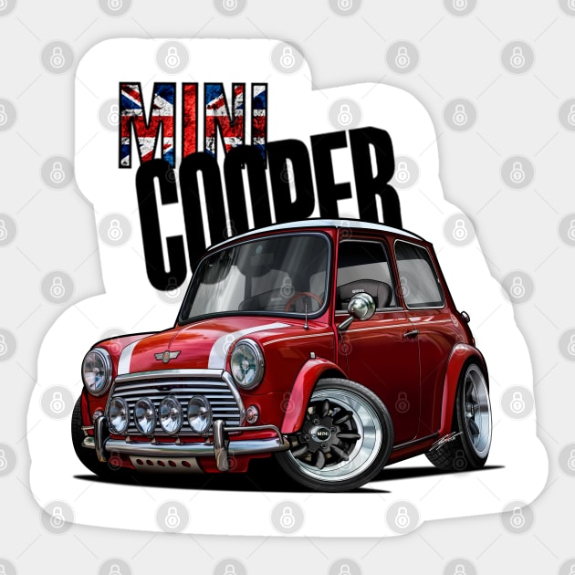 Mini John Cooper Works Sticker by RCJM_Cartoons